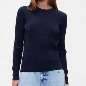 GAP Factory Women CashSoft Cable-Knit Crewneck Sweater (Size: XXL)